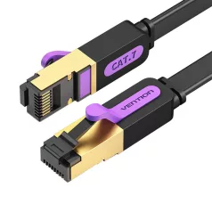   Flat Network Cable UTP CAT7 Vention ICABL RJ45 Ethernet 10Gbps 10m Black