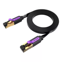   Flat Network Cable UTP CAT7 Vention ICABL RJ45 Ethernet 10Gbps 10m Black