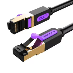   Hálózati kábel CAT7 SFTP Vention ICDBF RJ45 Ethernet 10Gbps 1m Fekete