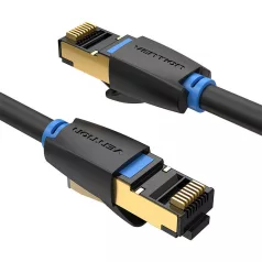   Hálózati kábel CAT8 SFTP Vention IKABF RJ45 Ethernet 40Gbps 1m fekete