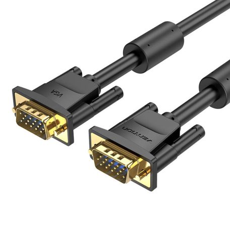 VGA (3+6) Cable with Ferrite Cores Vention DAEBI 3m, 1080P 60Hz (Black)