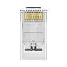 Moduláris RJ45 CAT.5E FTP csatlakozó Vention IDAR0-10 átlátszó 10 db.