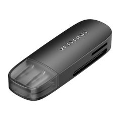   2-in-1 USB 2.0 A (SD+TF) Memory Card Reader Vention CLEB0 (black)