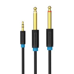   Audio Cable 3.5mm TRS to 2x 6.35mm Vention BACBG 1.5m (black)