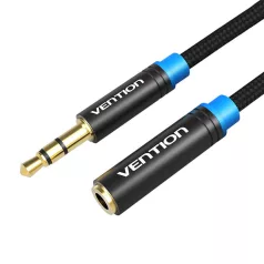   Cable Audio Braided 3.5mm male-female Vention VAB-B06-B100-M 1m Black