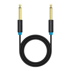 Audio Cable TS 6.35mm Vention BAABD 0.5m, Black