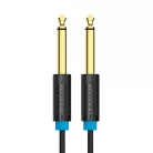Audio Cable TS 6.35mm Vention BAABD 0.5m, Black