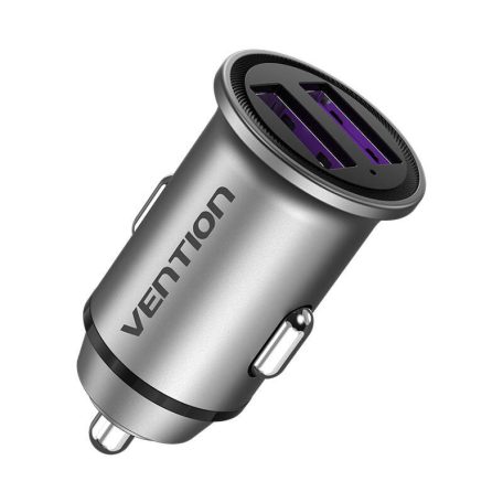 Car Charger 2x USB Vention FFEH0 30W Gray