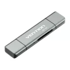 Többfunkciós USB2.0 kártyaolvasó Vention CCJH0 szürke