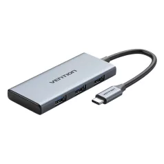   USB-C HDMI, 3x USB 3.0, SD, TF Hub Vention TOOHB 0.15m szürke