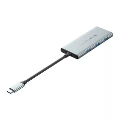   USB-C HDMI, 3x USB 3.0, SD, TF, PD Hub Vention TOPHB 0.15m Szürke
