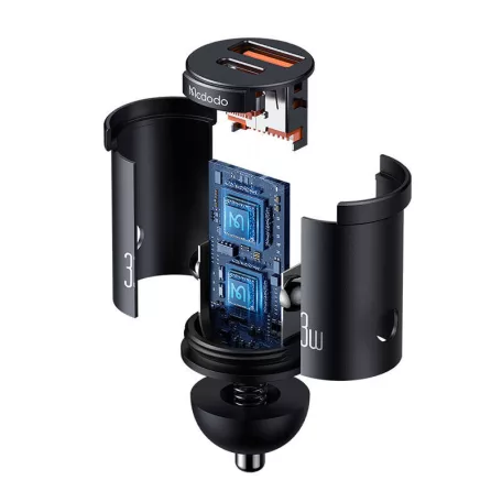 Autótöltő Mcdodo CC-2320, USB-C + USB-A, 30W