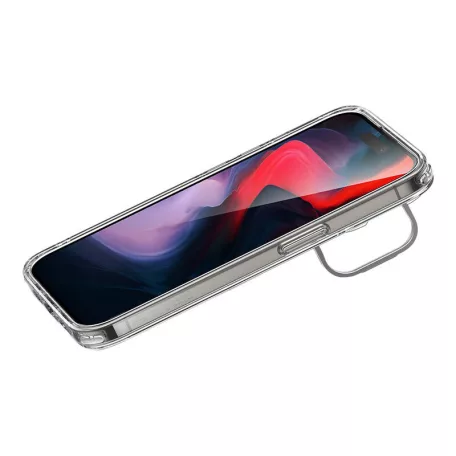 ESR Classic hibrid tok állvánnyal iPhone 15 Pro készülékhez, Magsafe (átlátszó)
