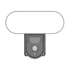 Gosund IPC3 Wi-Fi-s intelligens kültéri kamera reflektorral, IP65