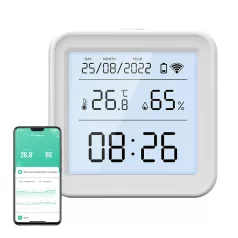   Gosund S6 intelligens hőmérséklet- és páratartalom érzékelő (LCD kijelző, háttérvilágítás)