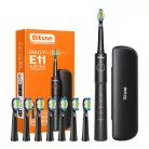Bitvae BV E11 szónikus fogkefe fejkészlettel és tokkal (fekete)