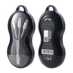 Remax Kerolla 3in1 USB kábel, 1m (fehér)