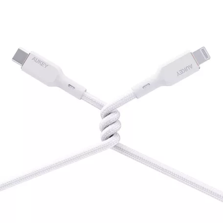 Aukey CB-NCL2 USB-C Lightning kábel 1.8m (fehér)