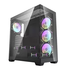   Darkflash DS900 számítógépház (fekete) + 7 ARGB ventilátor