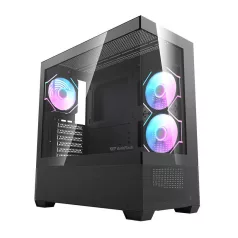   Darkflash DS900 AIR számítógépház (fekete) + 6 ARGB ventilátorok