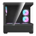 Darkflash DS900 AIR számítógépház (fekete) + 6 ARGB ventilátorok