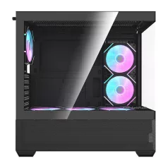   Darkflash DS900 AIR számítógépház (fekete) + 6 ARGB ventilátorok