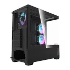 Darkflash DS900 AIR számítógépház (fekete) + 6 ARGB ventilátorok
