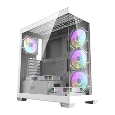   Darkflash DS900 számítógépház (fehér) + 7 ARGB ventilátorok