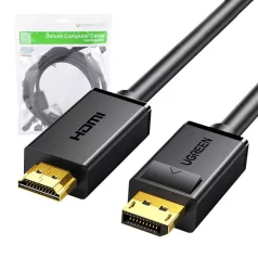   UGREEN DP101 DisplayPort - HDMI kábel, FullHD, 1,5m (fekete)