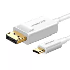 UGREEN Display Port - USB-C kábel, 1,5m (fehér)