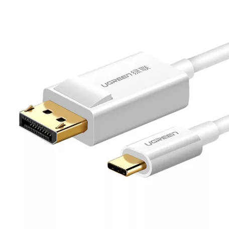 UGREEN Display Port - USB-C kábel, 1,5m (fehér)