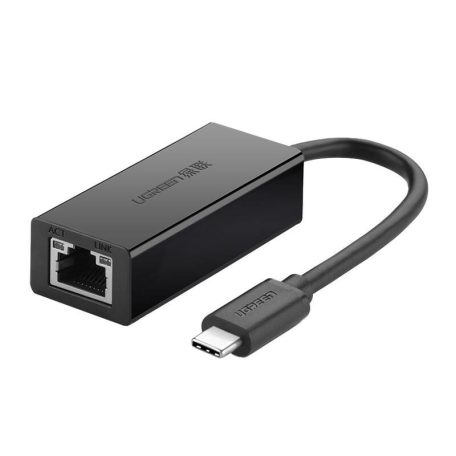 UGREEN 30287 Külső RJ45 - USB-C adapter, 10/100 Mbps (fekete)