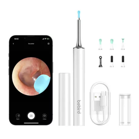 Bebird T15 intelligens, vizuális fültisztító pálca (fehér)