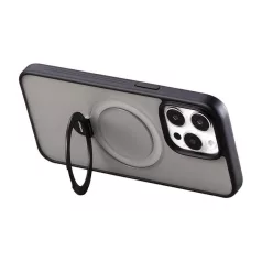  Joyroom JR-BP004 Mágneses védőtok tok tartóval iPhone 15 készülékhez (fekete)