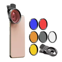   APEXEL APL-52UV-7F 52mm 7in1 mobil szűrőobjektív készlet APEXEL APL-52UV-7F 52mm 7in1