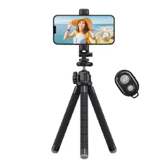   Octopus flexible tripod APEXEL APL-JJ025 with GoPro adapter (black)