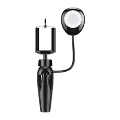   Telefon tartó/állvány APEXEL APL-JJ21FL LED világítással (fekete)