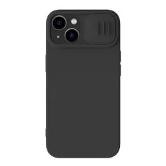   Nillkin CamShield Silky szilikon tok iPhone 15 Plus készülékhez (fekete)