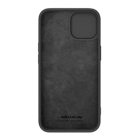 Nillkin CamShield Silky szilikon tok iPhone 15 Plus készülékhez (fekete)
