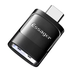 Essager USB 3.0-USB-C OTG adapter (fekete)
