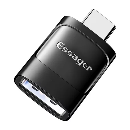 Essager USB 3.0-USB-C OTG adapter (fekete)