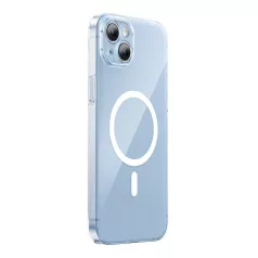   Baseus Crystal sorozatú mágneses tok iPhone 14 Plus készülékhez + edzett üveg