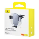 Gravity car mount Baseus Metal Age 3 for ventilation grille (grey)