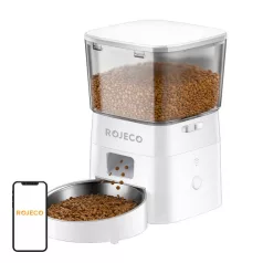   Rojeco 2 literes automata kisállat etetőgép, WiFi-s változat