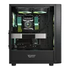 Darkflash DK360 számítógépház + 3 ARGB ventilátor (fekete)
