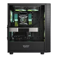   Darkflash DK360 számítógépház + 3 ARGB ventilátor (fekete)