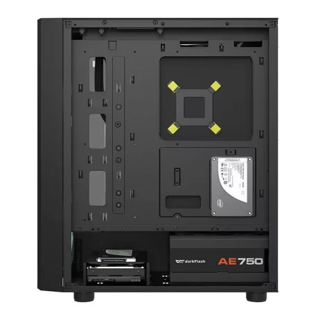 Darkflash DK360 számítógépház + 3 ARGB ventilátor (fekete)
