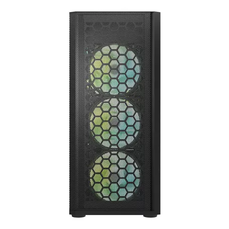 Darkflash DK360 számítógépház + 3 ARGB ventilátor (fekete)
