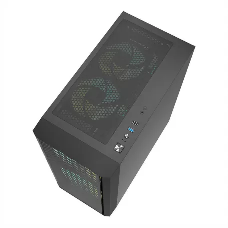 Darkflash DK360 számítógépház + 3 ARGB ventilátor (fekete)