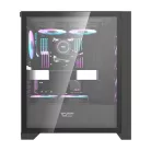 Darkflash DRX70 Mesh számítógépház + 4 RGB ventilátor (fekete)